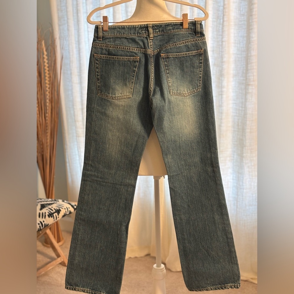 Vintage Banana Republic Low Rise Jeans 100% Denim Size 2 Straight Leg Like New - Picture 3 of 7